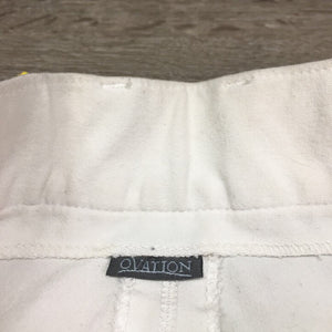 Hvy EuroSeat Breeches *fair, stains, hair, threads, v.pilly & rubbed, older, undone stitching, stretched & puckered seam