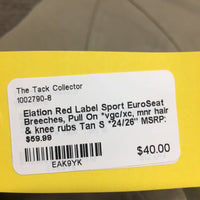 EuroSeat Breeches, Pull On *vgc/xc, mnr hair & knee rubs
