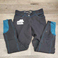 EuroSeat Breeches *fair, v.hairy, faded, snags, unstitched knees, curled waist
