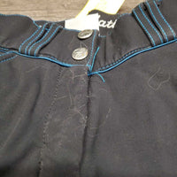 EuroSeat Breeches *fair, v.hairy, faded, snags, unstitched knees, curled waist
