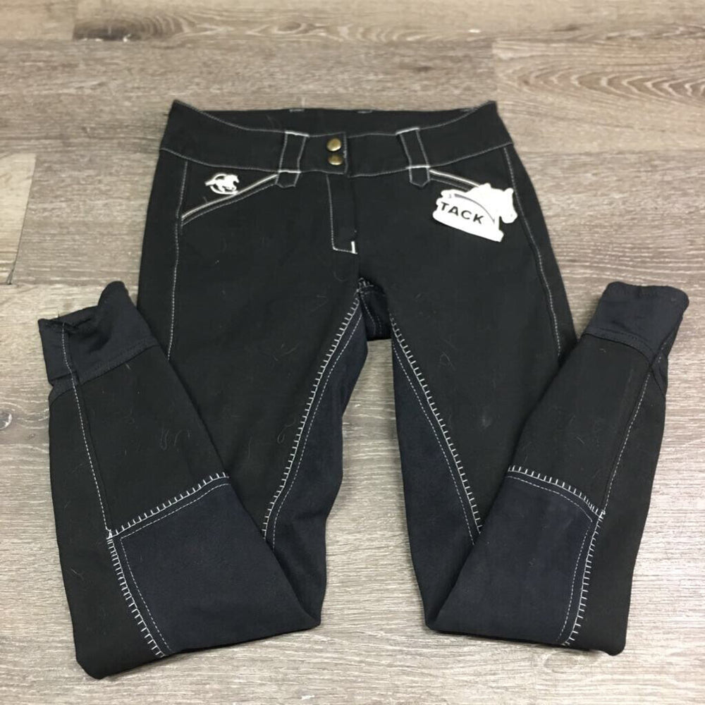 Full Seat Breeches *gc, v.hairy, pilly & rubbed seat, mnr unstitched seams, threads, faded