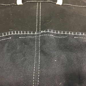 Full Seat Breeches *gc, v.hairy, pilly & rubbed seat, mnr unstitched seams, threads, faded