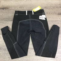Full Seat Breeches *gc, v.hairy, pilly & rubbed seat, mnr unstitched seams, threads, faded