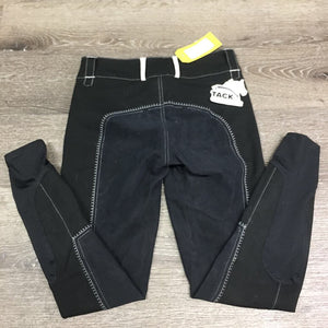 Full Seat Breeches *gc, v.hairy, pilly & rubbed seat, mnr unstitched seams, threads, faded