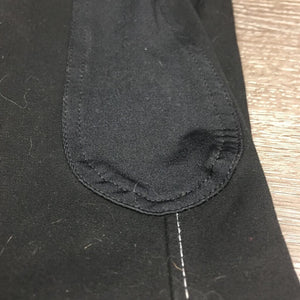 Full Seat Breeches *gc, v.hairy, pilly & rubbed seat, mnr unstitched seams, threads, faded