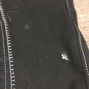 Full Seat Breeches *gc, v.hairy, pilly & rubbed seat, mnr unstitched seams, threads, faded