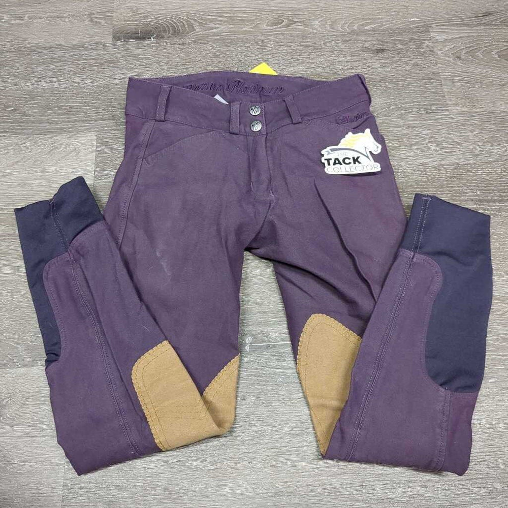 EuroSeat Breeches *gc, faded, seam puckers, shrunk?puckered knees, seat hole