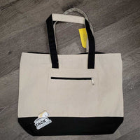 Canvas Bag, Embroidered, zipper *new
