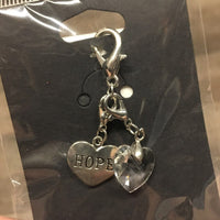 "Heart & Hope" Bridle Charm, bag *new