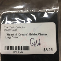 "Heart & Dream" Bridle Charm, bag *new
