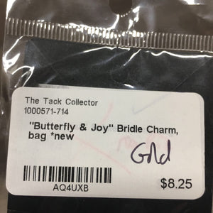 "Butterfly & Joy" Bridle Charm, bag *new