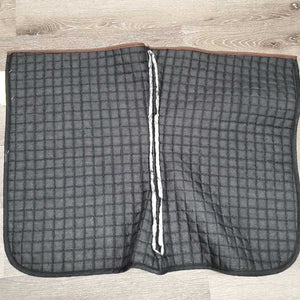 Thin Quilt Baby Pad, homemade *gc, threads, exposed seams, puckers, mnr hair, faded, rubs
