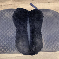 Quilt Sheepskin Lined Saddle Pad *vgc, mnr hair, dirt, rubs, clumpy
