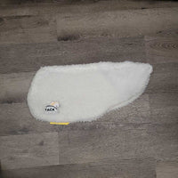 Fleece Half Pad Cover, 0 Inserts *gc, clean, clumpy, mnr hair, threads, bare spots?

