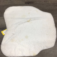 Vintage Foam "Hunter" Half Pad, terry towel cover *gc, older, stains, mnr hair, pills
