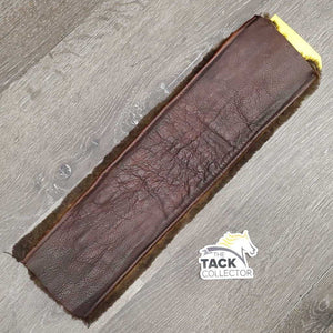 Sheepskin & Soft Leather Girth Cover *vgc, clean, v.creased & puckered, ripped