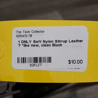1 ONLY Soft Nylon Stirrup Leather ? *like new, clean
