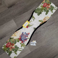 Hvy Cotton Quilt Over Saddle Stirrup Iron Keepers *vgc, clean, mnr stains, hairy, clumpy
