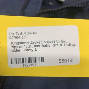 Jacket, Velvet Lining, zipper *vgc, mnr hairy, dirt & fading, older