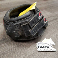 1 Hoof Boot *gc, mnr dirt, faded, curled inner heels, scraped edge, mnr undone stitching, v.rubbed