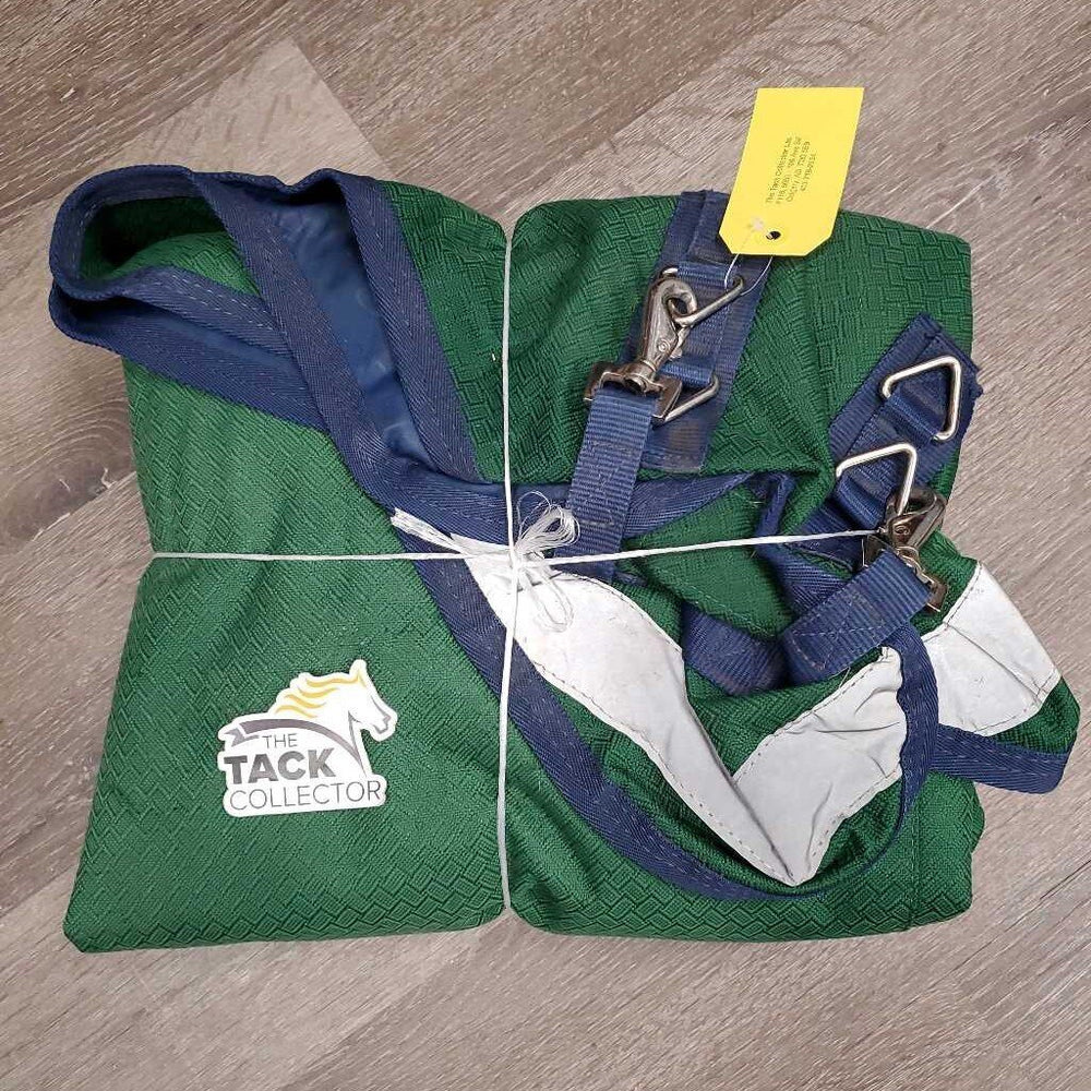 Hi Neck Rain Sheet, 2 legs *vgc, mnr dirt, hair, snags, repairs, 0 wpf