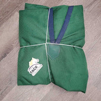Hi Neck Rain Sheet, 2 legs *vgc, mnr dirt, hair, snags, repairs, 0 wpf
