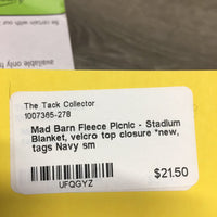 Fleece Picnic - Stadium Blanket, velcro top closure *new, tags
