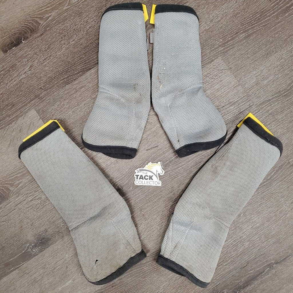 4 Mesh Fly Boots *gc, clean, stains, hairy velcro, frayed edges, snags