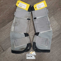 4 Mesh Fly Boots *gc, clean, stains, hairy velcro, frayed edges, snags
