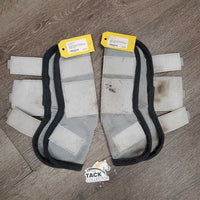 4 Mesh Fly Boots *gc, clean, stains, hairy velcro, frayed edges, snags
