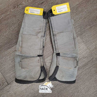 4 Mesh Fly Boots *gc, clean, stains, hairy velcro, frayed edges, snags
