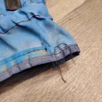 2 Nylon Mud Fever Boots, velcro, snaps, fleece tops *gc, dirty, stains, repaired, discolored, older?, rubs, snags
