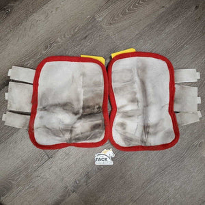 4 Mesh Fly Boots *gc, clean, stains, hairy velcro, frayed edges, snags, thin binding