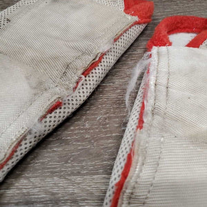 4 Mesh Fly Boots *gc, clean, stains, hairy velcro, frayed edges, snags, thin binding