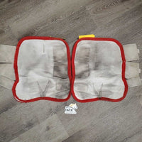 4 Mesh Fly Boots *gc, clean, stains, hairy velcro, frayed edges, snags, thin binding
