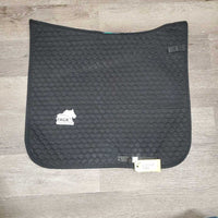 Quilt Dressage Saddle Pad *gc, residue, tape, mnr faded, rubs, pills, hair