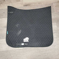 Quilt Dressage Saddle Pad *gc, residue, tape, mnr faded, rubs, pills, hair
