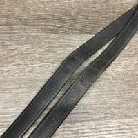 Pr Nylon Lined Thick Soft Stirrup Leathers *gc, mnr dirty, thin edges, dents, rubs & pulled hole threads
