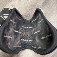 Pr Hind Boots, tabs *gc, clean, faded, scrapes, hairy, marker *lining: v.hairy, residue, dirt
