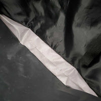 Nylon Garment Bag *gc, threads, mnr hairy, cracked/cracking lining. snags, slices
