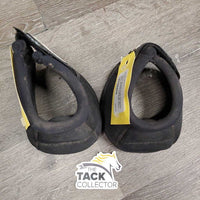 No Turn 2 Left Bell Boots, velcro *MISMATCHED, gc, fair, clean, dirty, frayed lining, marker
