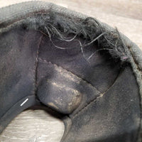 No Turn 2 Left Bell Boots, velcro *MISMATCHED, gc, fair, clean, dirty, frayed lining, marker
