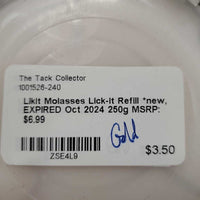 Molasses Lick-it Refill *new, EXPIRED Oct 2024

