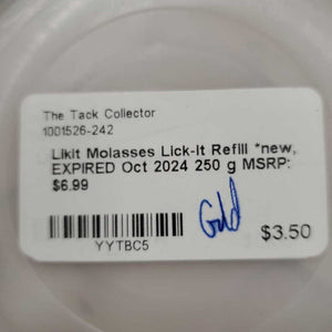 Molasses Lick-it Refill *new, EXPIRED Oct 2024
