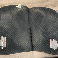 Quilt Jumper Saddle Pad, 1x piping, embroidery "Sportsmanship Award" *vgc, dirt, hair
