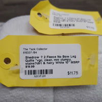 2 Fleece No Bow Leg Quilts *vgc, clean, mnr clumpy, stains?dirt & hairy
