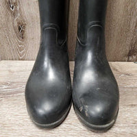 Tall Lined Rubber Riding Boots *vgc, mnr dirt, scuffs & scratches
