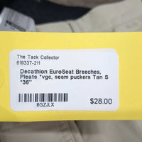EuroSeat Breeches, Pleats *vgc, seam puckers
