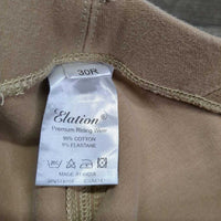 Hvy Cotton Breeches, Pull On *vgc, mnr seat rubs & pills