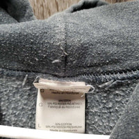 Hvy Sweatshirt Hoodie "Get Over It" *gc, pilly, rubs, clumpy/rough inside lining
